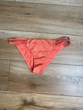 Billabong Coral Orange Strappy Bikini Bottom